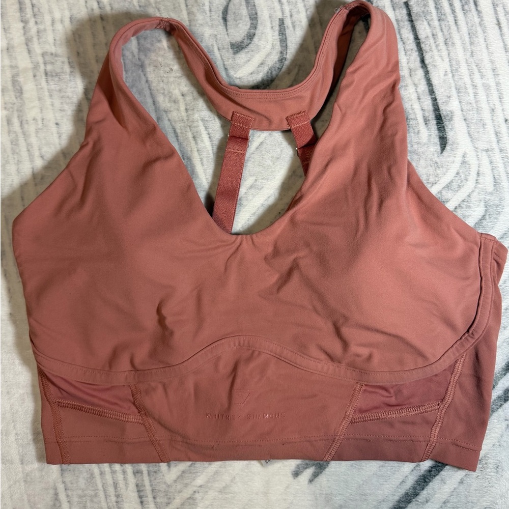 Women's Dusty Rose Sports Bra - Comfortable Support